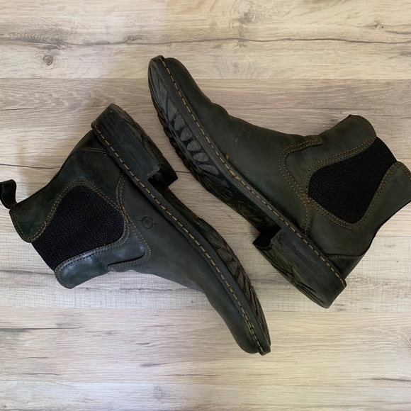 Born Other - Born Men's Leather Slip On Boots Size 13